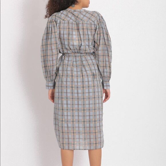 Ulla Johnson Cotton Fayette Dress in Cornflower - Picture 3 of 10